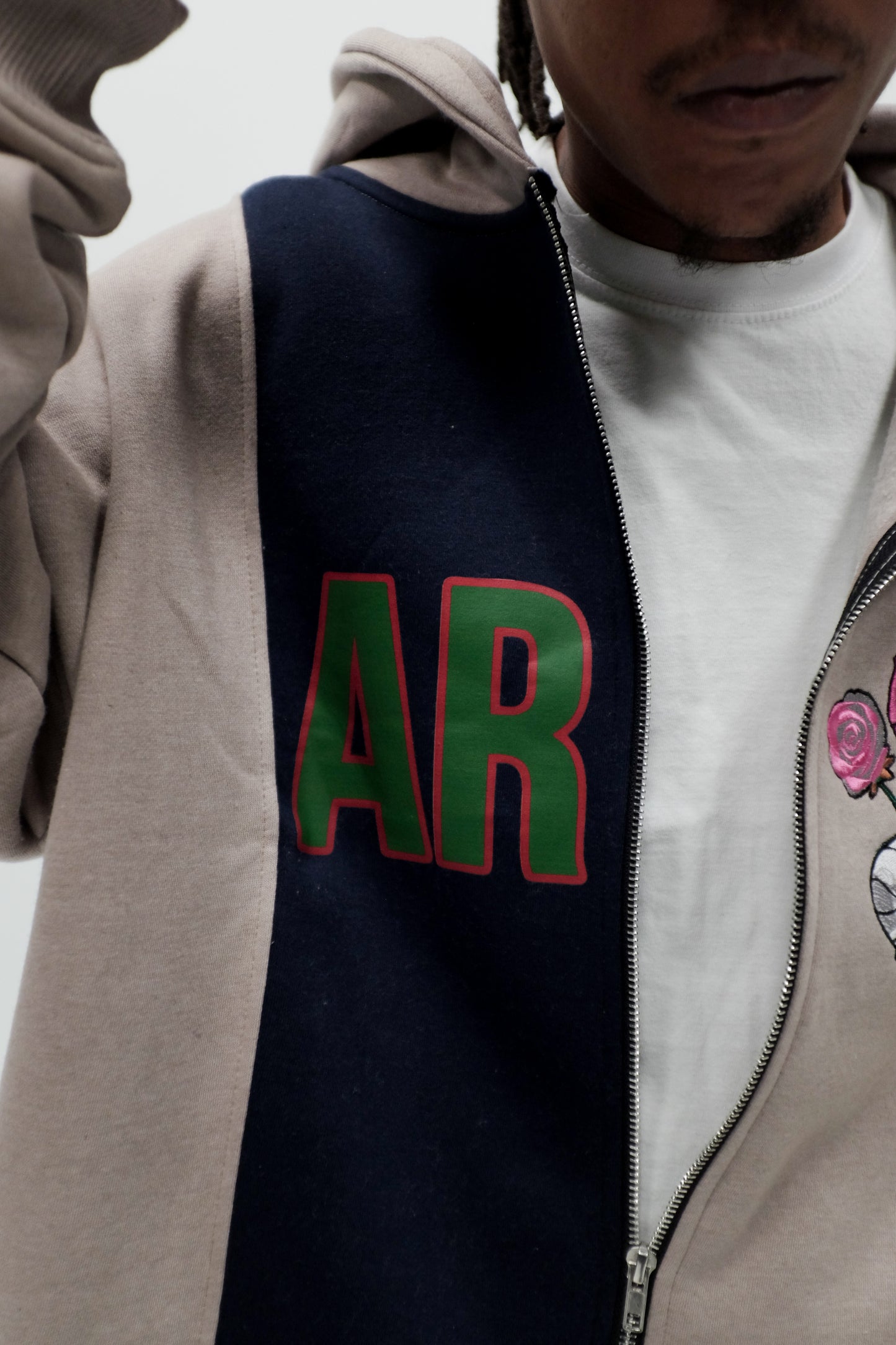 ART+DEALER Logo Layered Zip Up